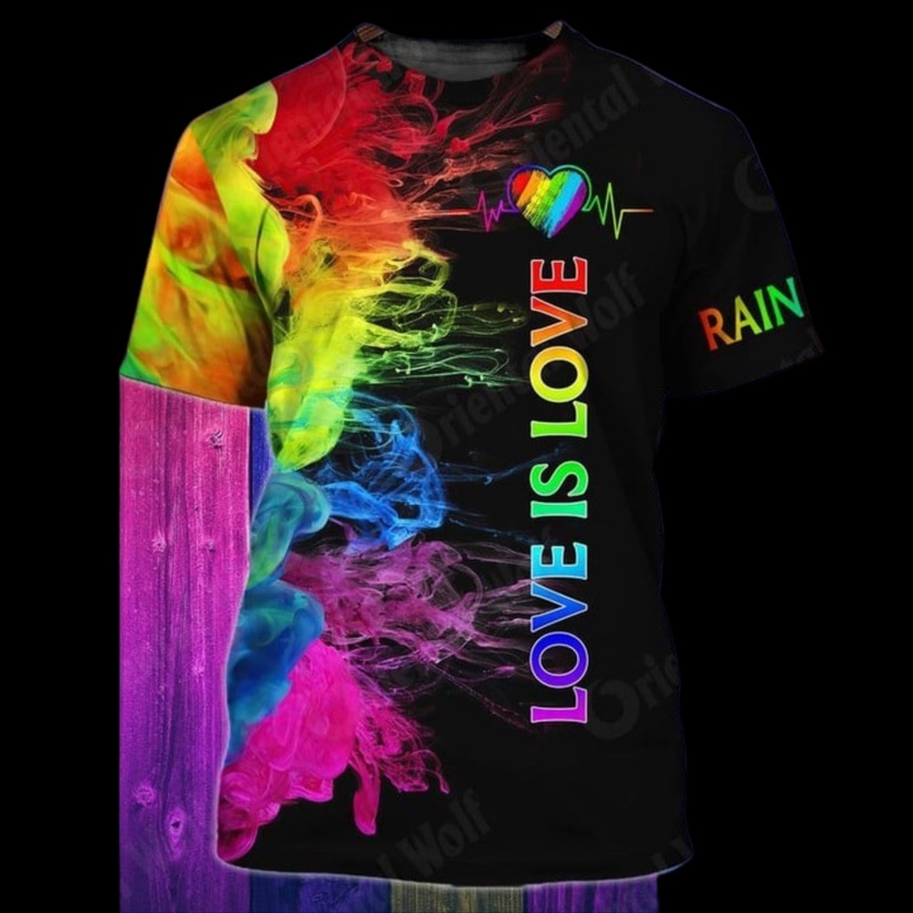 Mens Pride T-Shirt Mens Soft Polyester Short Sleeve Athletic T-shirts